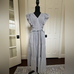 J. Crew Striped Maxi Dress